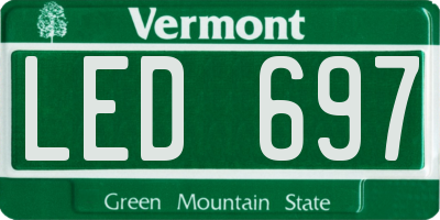 VT license plate LED697