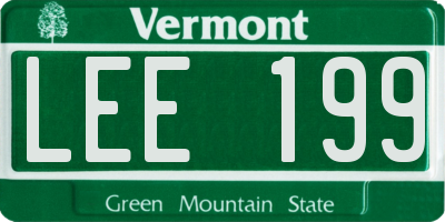 VT license plate LEE199