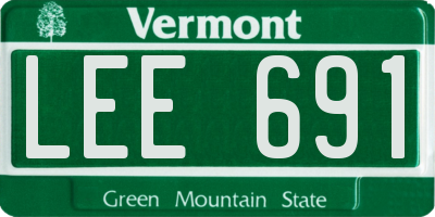 VT license plate LEE691