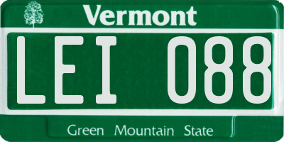 VT license plate LEI088