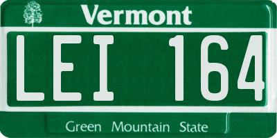 VT license plate LEI164