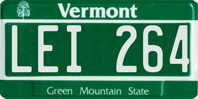 VT license plate LEI264