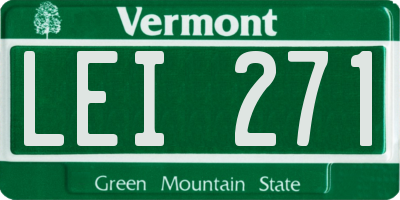 VT license plate LEI271