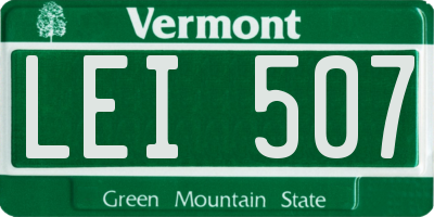 VT license plate LEI507