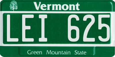 VT license plate LEI625