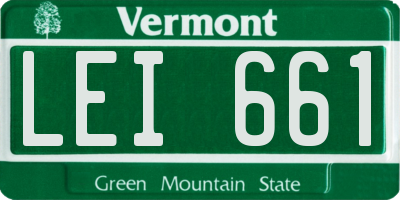 VT license plate LEI661