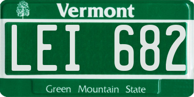 VT license plate LEI682
