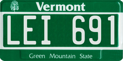 VT license plate LEI691