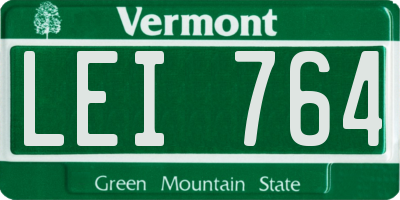 VT license plate LEI764