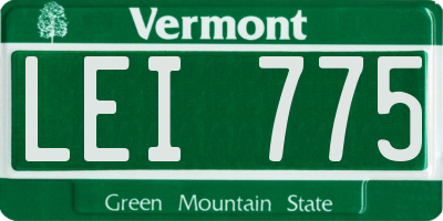 VT license plate LEI775