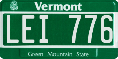 VT license plate LEI776