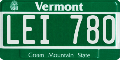 VT license plate LEI780