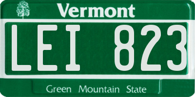 VT license plate LEI823