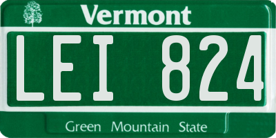VT license plate LEI824