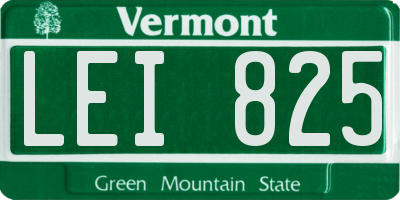 VT license plate LEI825