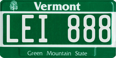 VT license plate LEI888