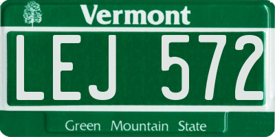VT license plate LEJ572