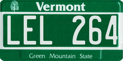 VT license plate LEL264