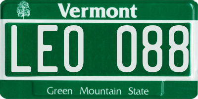 VT license plate LEO088