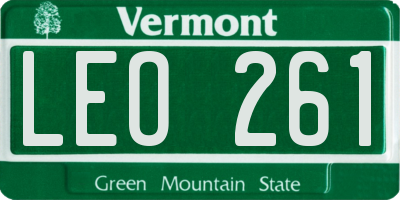 VT license plate LEO261