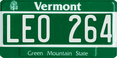 VT license plate LEO264