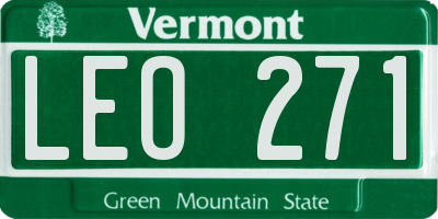 VT license plate LEO271
