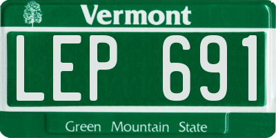 VT license plate LEP691