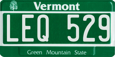 VT license plate LEQ529
