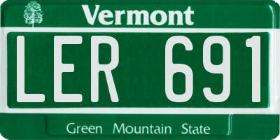 VT license plate LER691