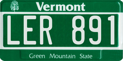 VT license plate LER891