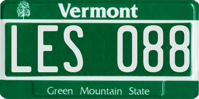 VT license plate LES088