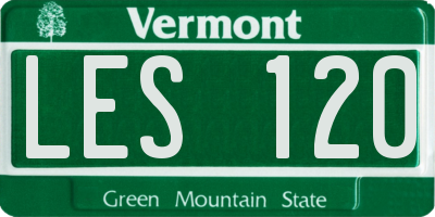 VT license plate LES120