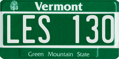 VT license plate LES130