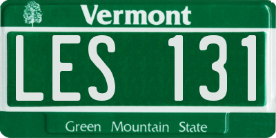 VT license plate LES131