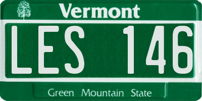 VT license plate LES146