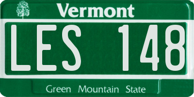 VT license plate LES148