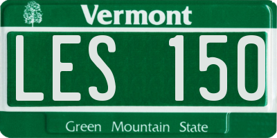 VT license plate LES150