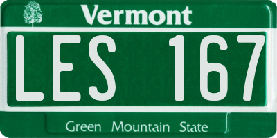 VT license plate LES167