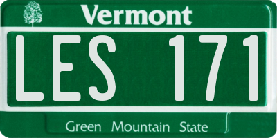 VT license plate LES171