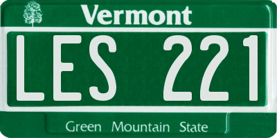 VT license plate LES221