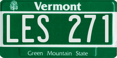 VT license plate LES271