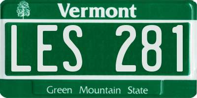 VT license plate LES281