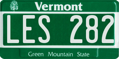 VT license plate LES282