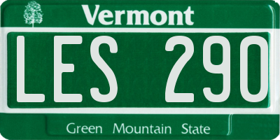 VT license plate LES290