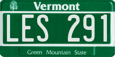 VT license plate LES291
