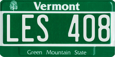 VT license plate LES408