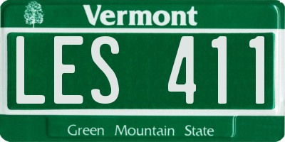 VT license plate LES411