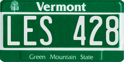 VT license plate LES428