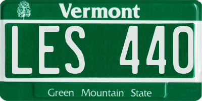 VT license plate LES440