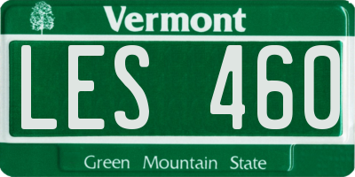 VT license plate LES460